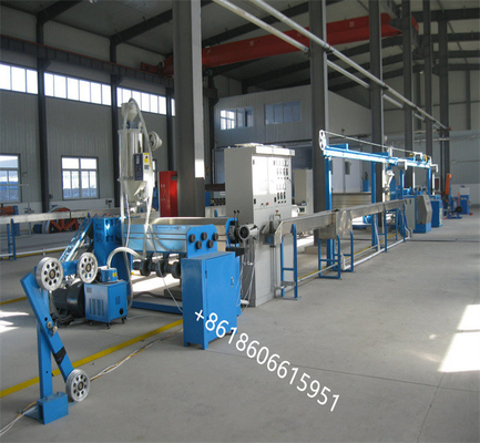 Linea di estrusione del cavo per la produzione di fili elettrici per fili in PVC LDPE PP 50-200 mm