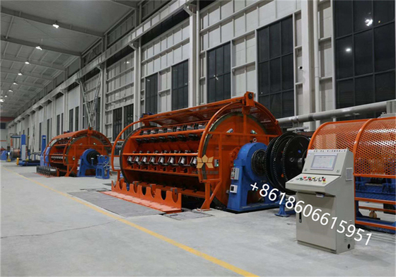Macchina per cavi blindati a filo di acciaio piatto di tipo rigido 72 bobina