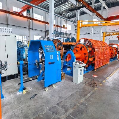 JLY50012 più 18 Planetary Stranding Machine con PLC HMI touch screen per un'adeguata regolazione della lunghezza di posa nei conduttori in rame e alluminio